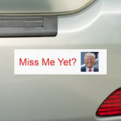 Miss mij toch? Trump Bumpersticker (Op auto)