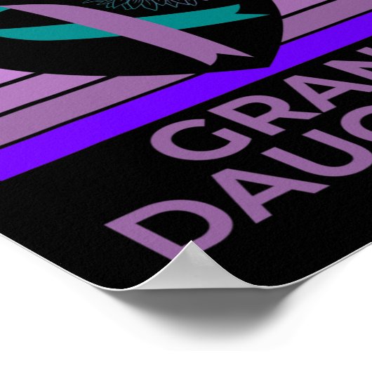 Miss mijn kleindochter hart zelfmoord bewustzijn G Poster (Hoek)