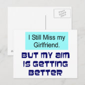 Miss mijn Vriendin Briefkaart (Voorkant / Achterkant)