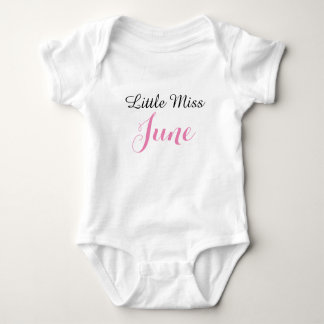Miss Miss Miss June Baby Tutu Bodysuit