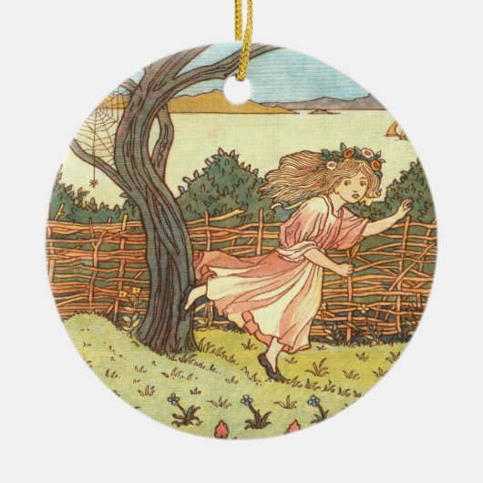 "Miss Miss Muffet" Keramisch Ornament (Voorkant)
