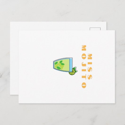 Miss Mojito Briefkaart (Voorkant / Achterkant)