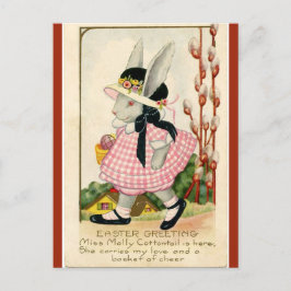 Miss Molly Cottontail Paaswensen Briefkaart