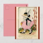 Miss Molly Cottontail Paaswensen Briefkaart (Voorkant / Achterkant)
