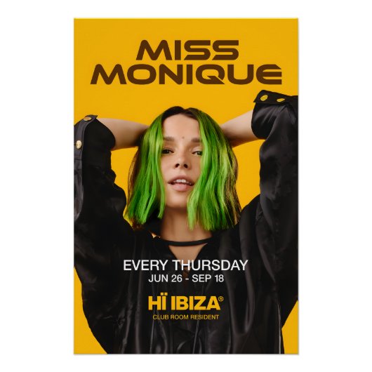 Miss Monique - Hï Ibiza - Club Perfect Poster (Voorkant)