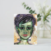 Miss Monster Briefkaart (Staand voorkant)