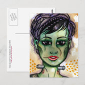 Miss Monster Briefkaart (Voorkant / Achterkant)