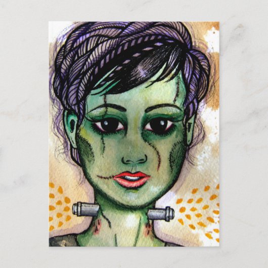 Miss Monster Briefkaart (Voorkant)