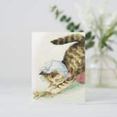 "Miss Moppet Chases a Mouse" by Beatrix Potter Briefkaart (Staand voorkant)