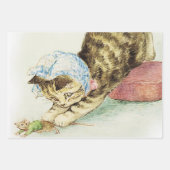 “Miss Moppet Chases a Mouse” by Beatrix Potter Inpakpapier Vel (Voorkant)