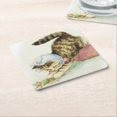 "Miss Moppet Chases a Mouse" by Beatrix Potter Kartonnen Onderzetters (Schuin)