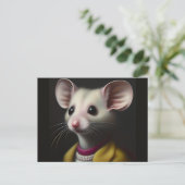 Miss Mouse Schattige Briefkaart (Staand voorkant)