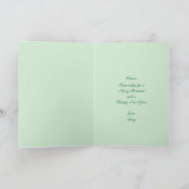 Miss Mousie onder de paraplu Feestdagen Kaart (Binnen)