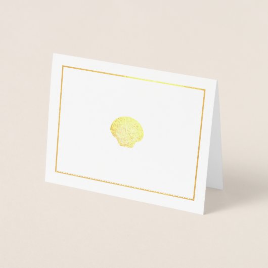 Miss Mrs Pageant Crown Shell Dank u Folie Kaarten (Voorkant)