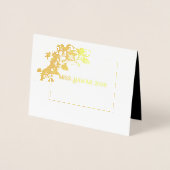 Miss Mrs Pageant Orchid Folie Custom Dank u Folie Kaarten (Voorkant)