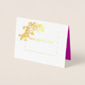 Miss Mrs Pageant Orchid Folie Custom Dank u Kaarten (Voorkant)
