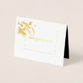 Miss Mrs Pageant Orchid Folie Custom Dank u Kaarten (Voorkant)