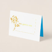 Miss Mrs Pageant Roos Folie Custom Dank u Folie Kaarten (Voorkant)