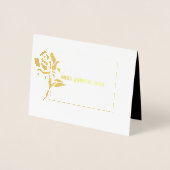 Miss Mrs Pageant Roos Folie Custom Dank u Folie Kaarten (Voorkant)