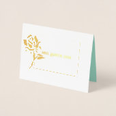 Miss Mrs Pageant Roos Folie Custom Dank u Folie Kaarten (Voorkant)