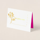Miss Mrs Pageant Roos Folie Custom Dank u Kaarten (Voorkant)