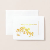 Miss Mrs Royal USA Crown Orchid Folie Dank u Folie Kaarten (Voorkant met envelop)