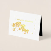 Miss Mrs Royal USA Crown Orchid Folie Dank u Folie Kaarten (Voorkant)