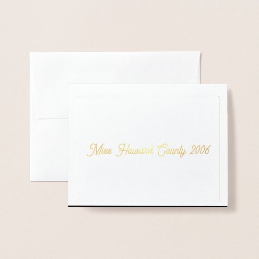 Miss Mrs USA America Dank u wel kaart (Voorkant met envelop)