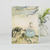  Miss Muffet door Arthur Rackham Kaart (Staand voorkant)