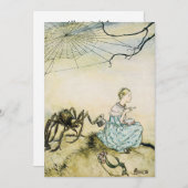  Miss Muffet door Arthur Rackham Kaart (Voorkant / Achterkant)