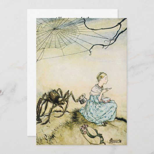 Miss Muffet door Arthur Rackham Kaart (Voorkant / Achterkant)
