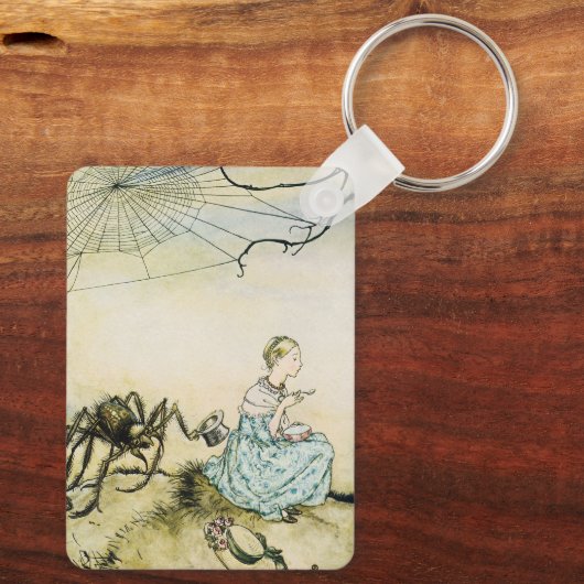  Miss Muffet door Arthur Rackham Sleutelhanger (Achterkant)