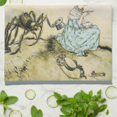 Miss Muffet door Arthur Rackham Theedoek (Gevouwen)