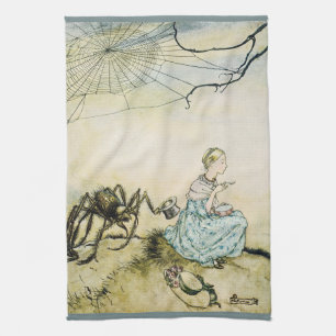  Miss Muffet door Arthur Rackham Theedoek