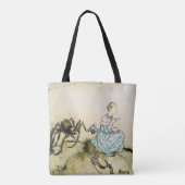 Miss Muffet door Arthur Rackham Tote Bag (Achterkant)