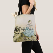 Miss Muffet door Arthur Rackham Tote Bag (Dichtbij)