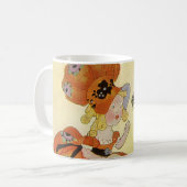 Miss Muffet en Spider,  Moeder Goose Koffiemok (Voorkant links)