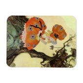 Miss Muffet en Spider,  Moeder Goose Magneet (Horizontaal)