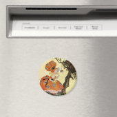 Miss Muffet en Spider,  Moeder Goose Magneet (Insitu (Vaatwasser))