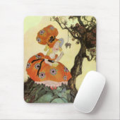 Miss Muffet en Spider,  Moeder Goose Muismat (Met muis)