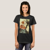 Miss Muffet en Spider, Moeder Goose T-shirt (Voorkant volledig)