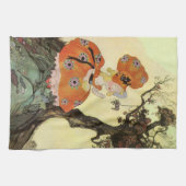 Miss Muffet en Spider,  Moeder Goose Theedoek (Horizontaal)