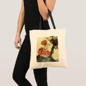Miss Muffet en Spider,  Moeder Goose Tote Bag (Voorkant (product))