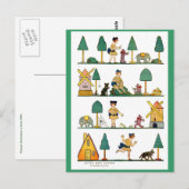  Miss Muffet Illustratie van 1920 Briefkaart (Voorkant / Achterkant)