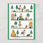  Miss Muffet Illustratie van 1920 Briefkaart (Voorkant)