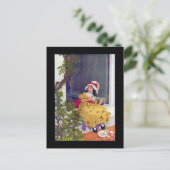 Miss Muffet Nursery Rhyme Briefkaart (Staand voorkant)