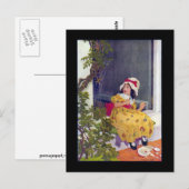 Miss Muffet Nursery Rhyme Briefkaart (Voorkant / Achterkant)