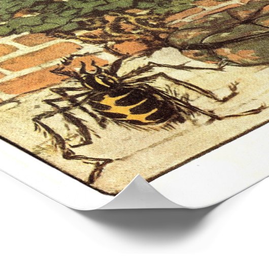 Miss Muffet Nursery Rhyme Print (Hoek)