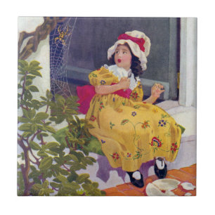 Miss Muffet Nursery Rhyme Tegeltje
