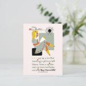 Miss Muffet. poster voor 1940-leesacties Briefkaart (Staand voorkant)